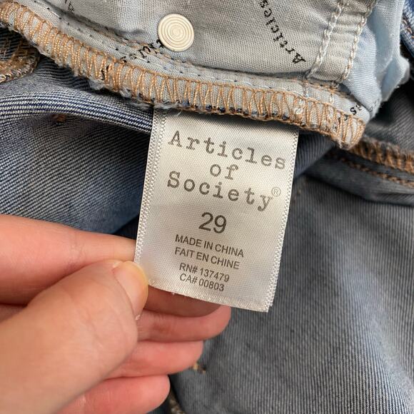 Articles of Society Heather Skinny Jeans‎ Womens Size 29 Blue - Picture 3 of 10